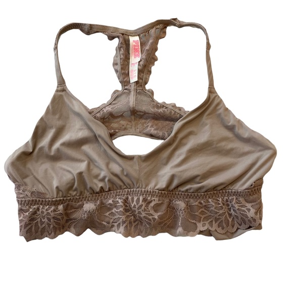 PINK Victoria's Secret Other - VS Pink Lace Bralette Nude size Large
